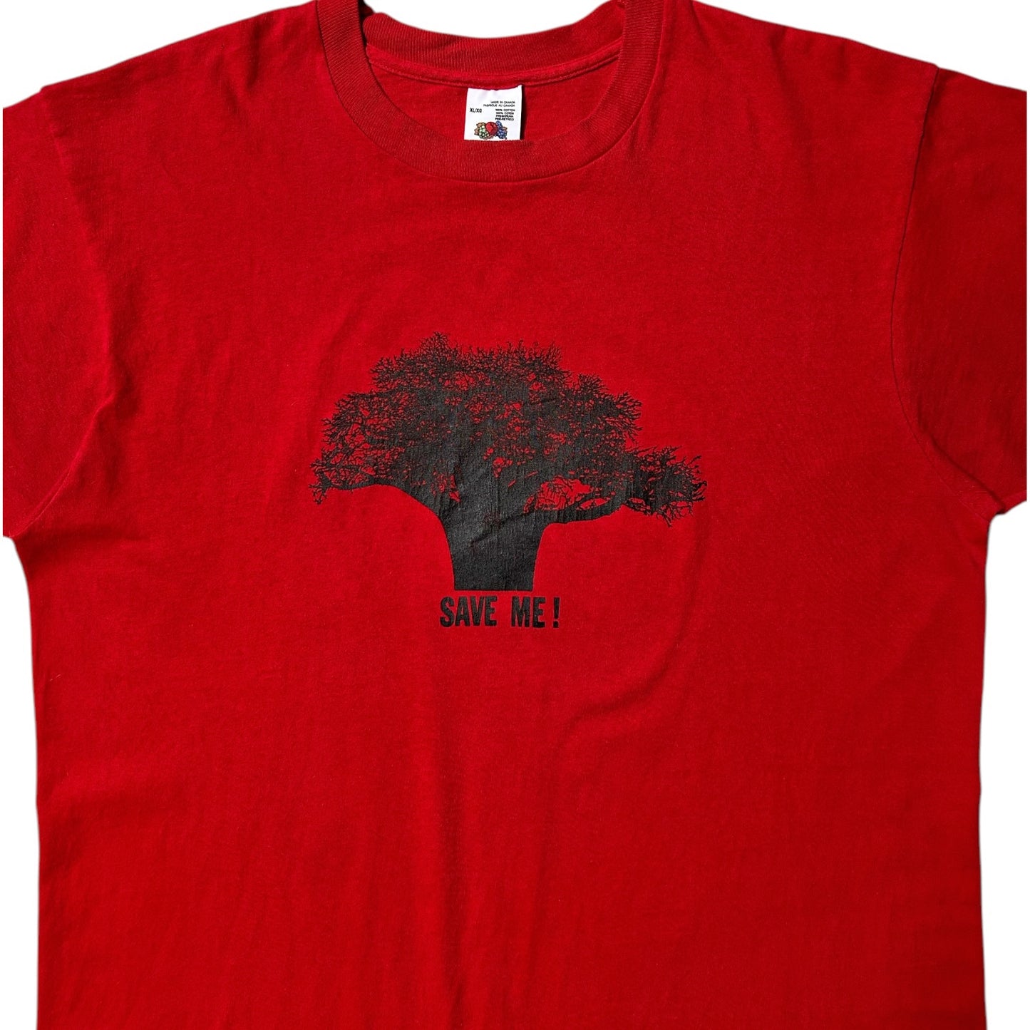 90s Vintage SAVE ME! tree t-shirt.