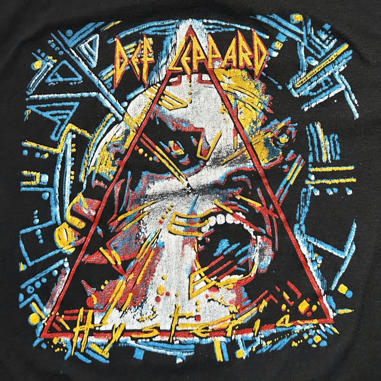80s Vintage Def Leppard Hysteria T-shirt.