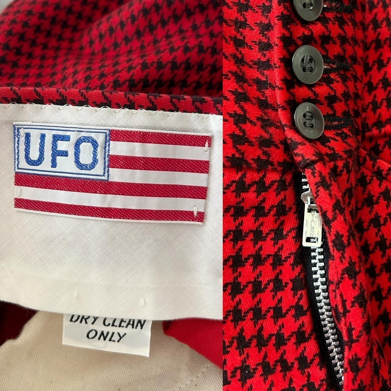 70s vintage highwaisted flare houndstooth trousers.