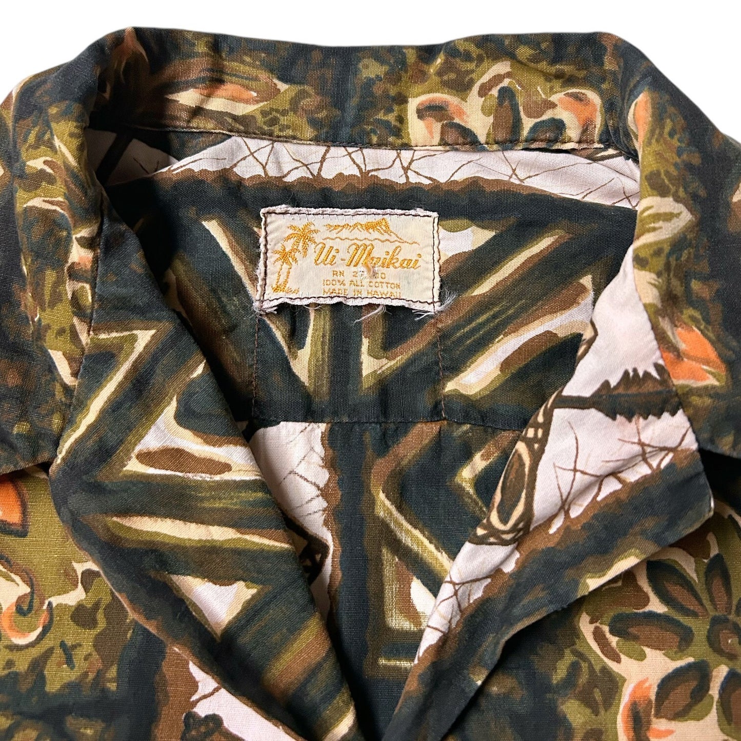 60s 70s Vintage Ui-Maikai Hawaiian Shirt.