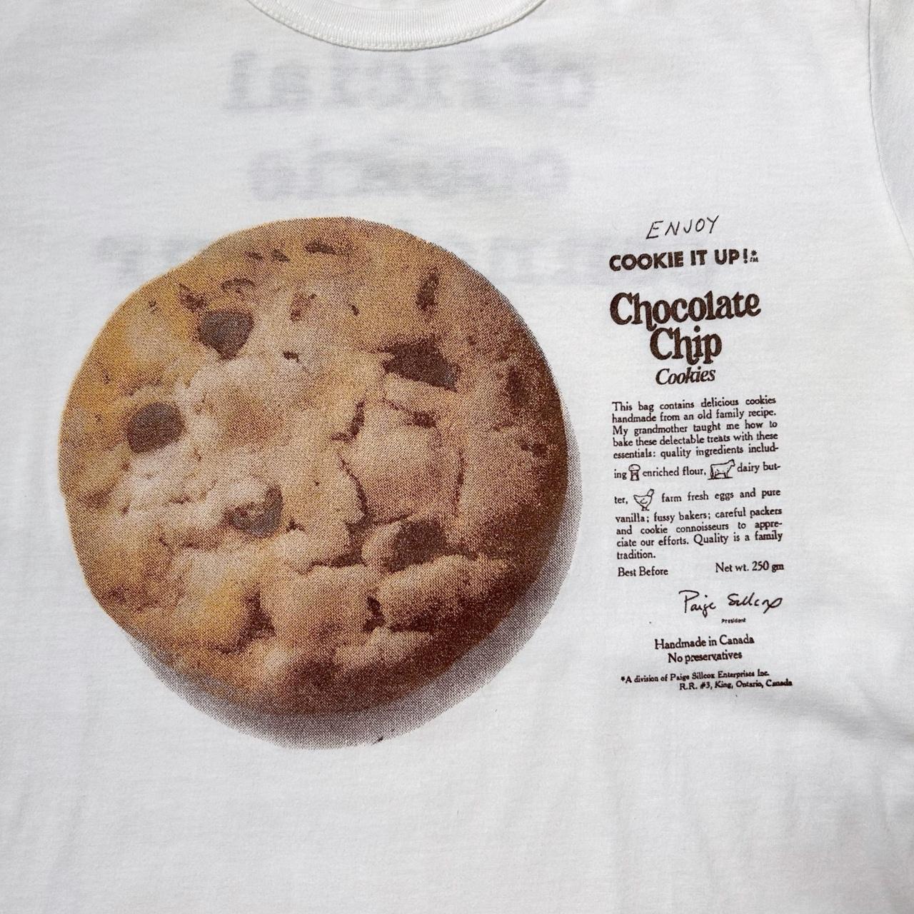 80s vintage chocolate chip cookie t-shirt
