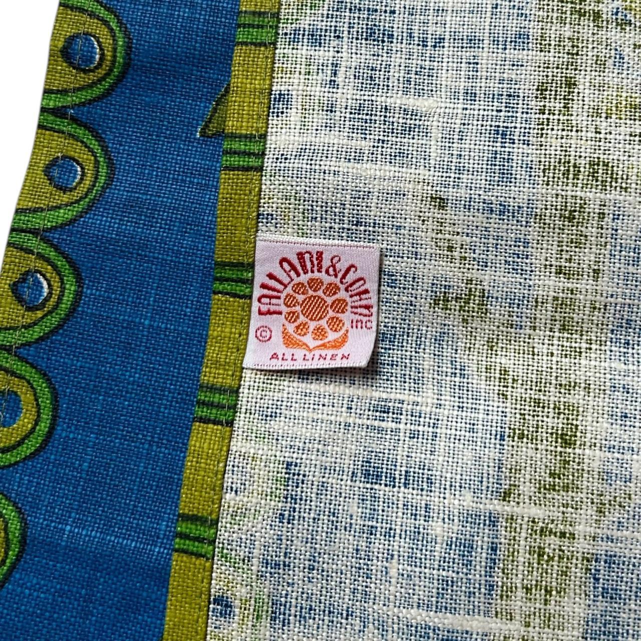 70s vintage owl art tea towel by Fallani & Cohn Inc.