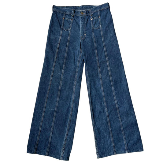 70s vintage Wideleg panelled jeans.