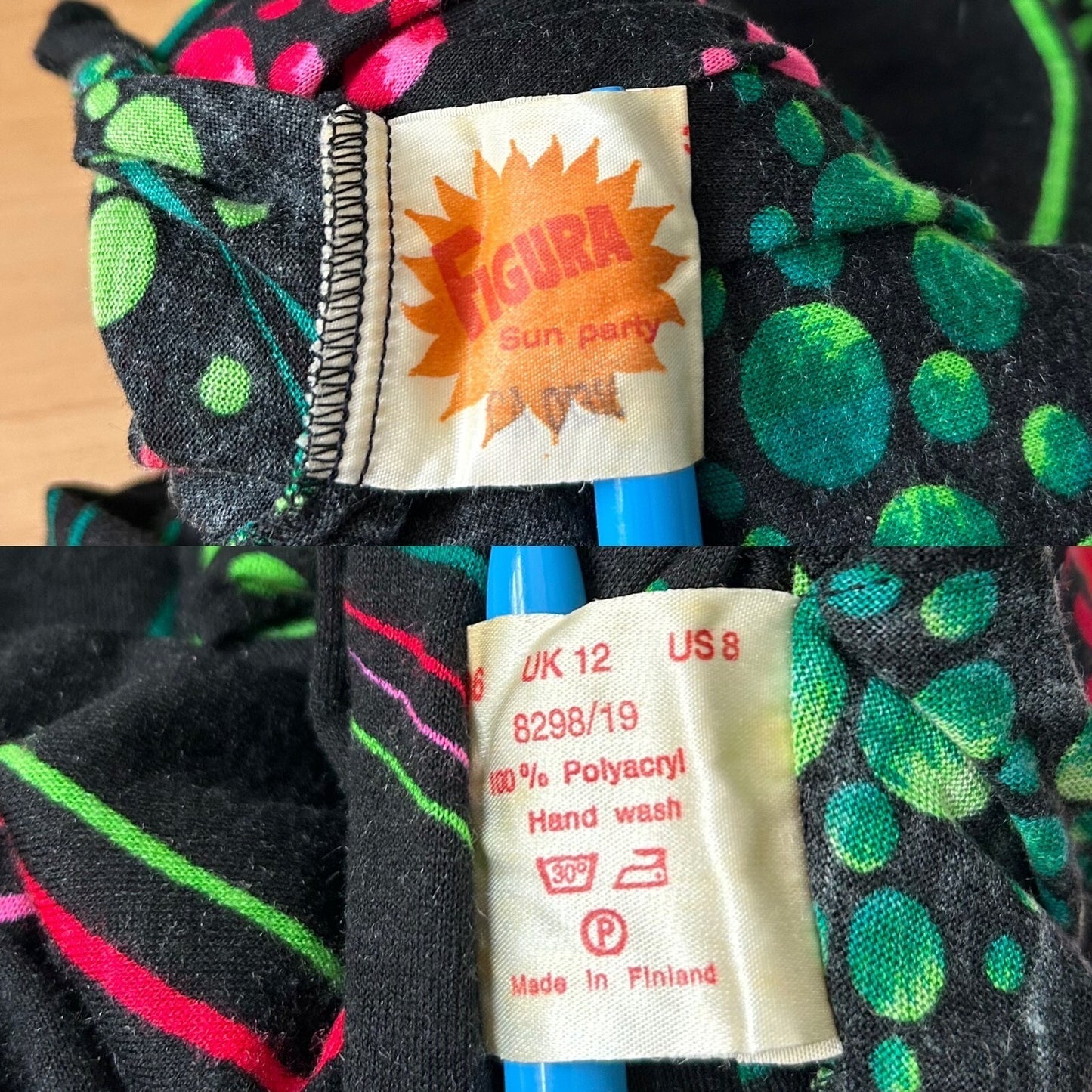 70s vintage psychedelic space print maxi dress.