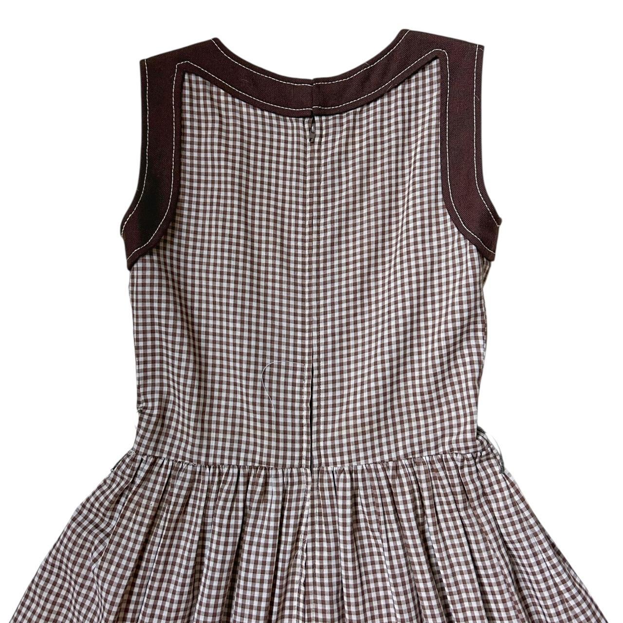 70s Vintage Malcolm Charles gingham dress