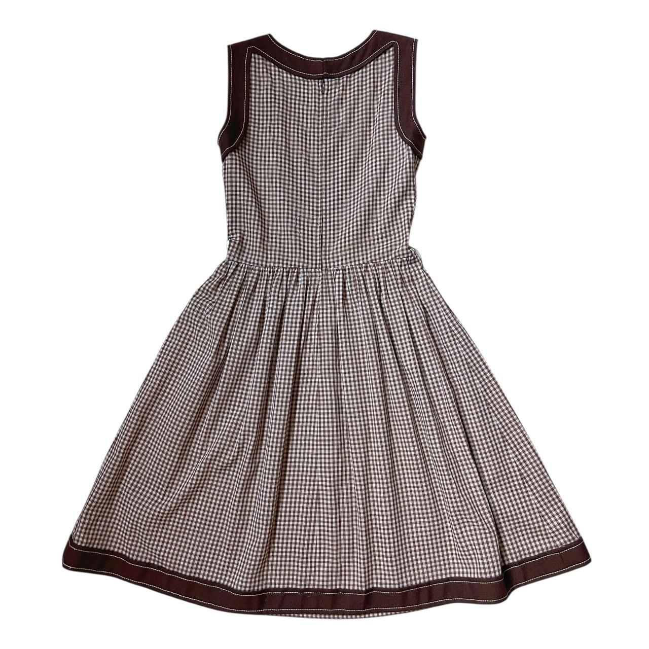 70s Vintage Malcolm Charles gingham dress