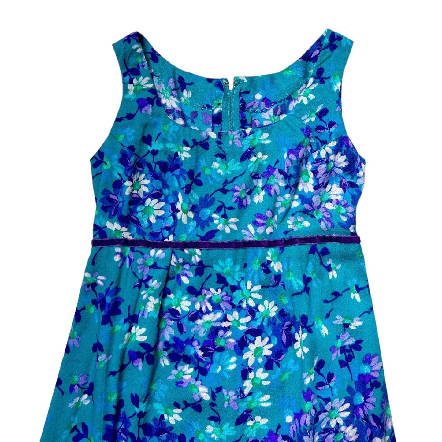 70s Vintage Hawaiian Empire Waist Daisy Dress.