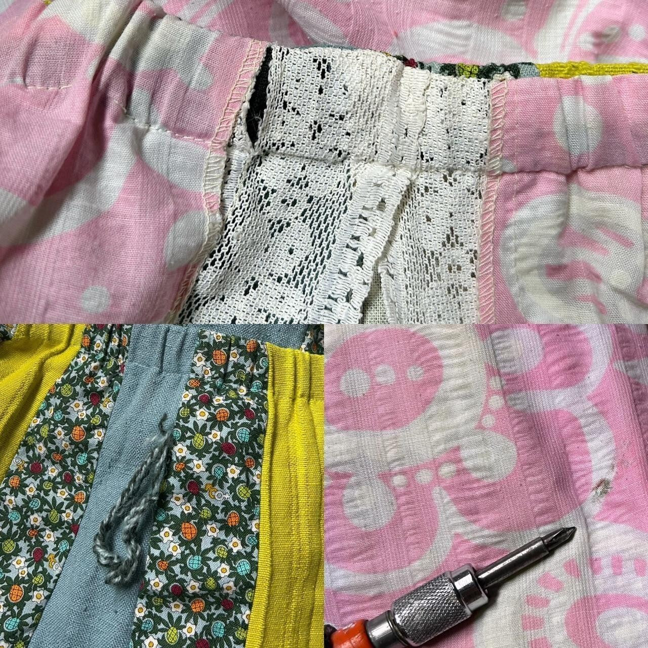 70s Vintage Patchwork Chessa Davis Skirt.