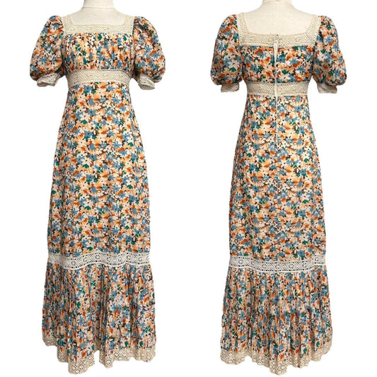 70s vintage Maxi Librati Cottagecore dress.