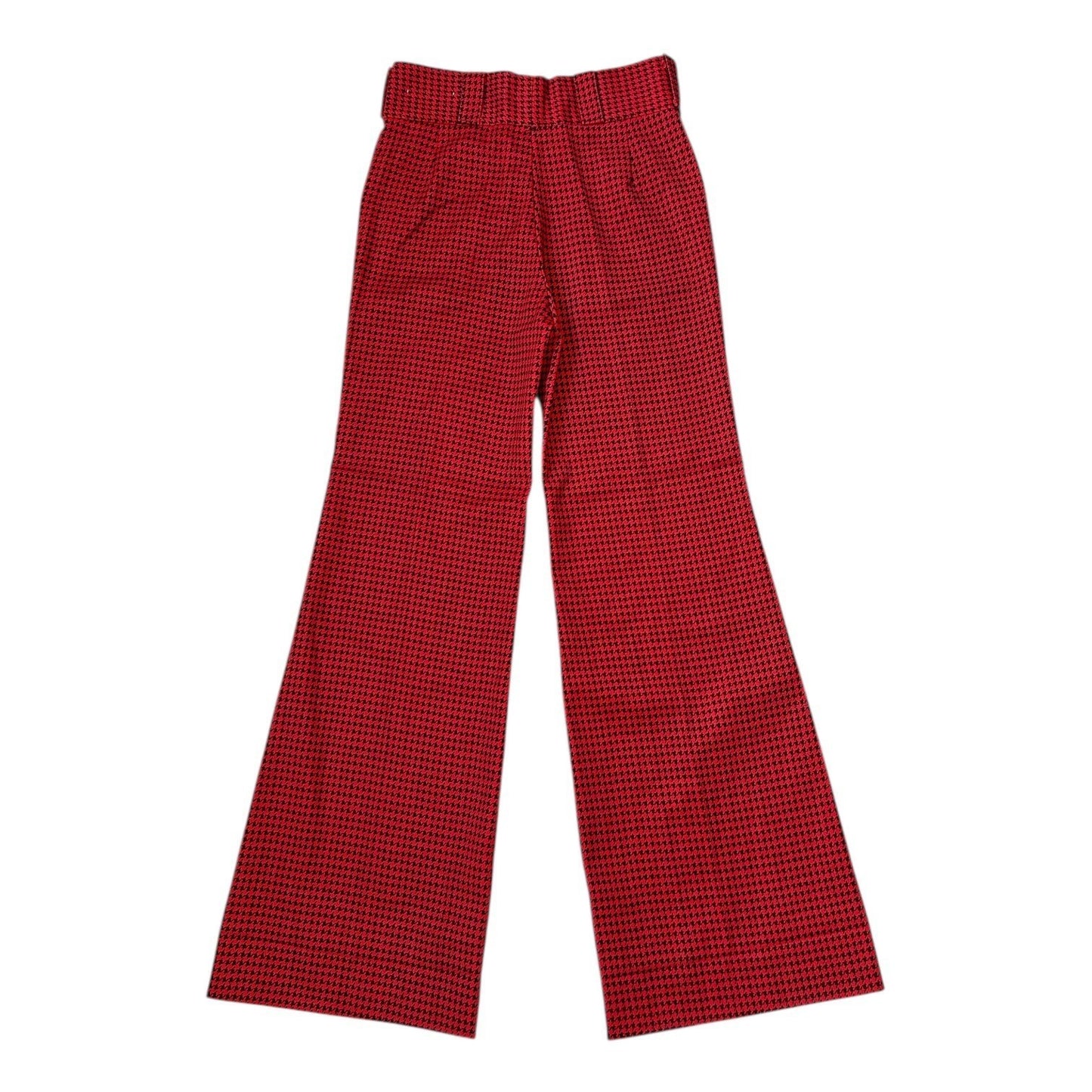 70s vintage highwaisted flare houndstooth trousers.