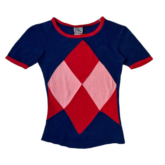70s vintage patchwork baby tee by Wendt.