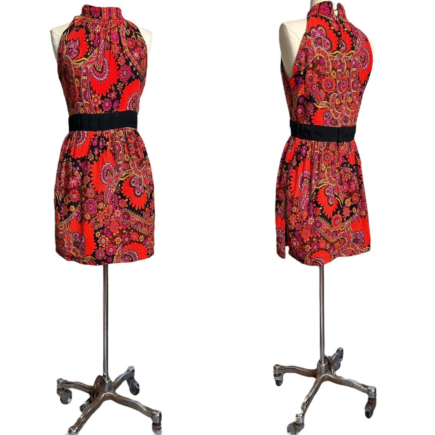 70s vintage psychedelic tunic top.