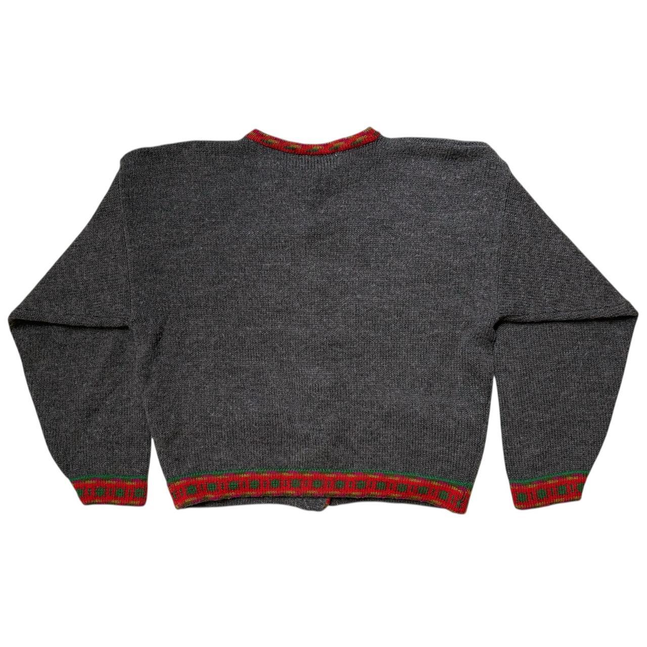 80s vintage Rene Derhy Paris Embroidered Bird Cardigan.