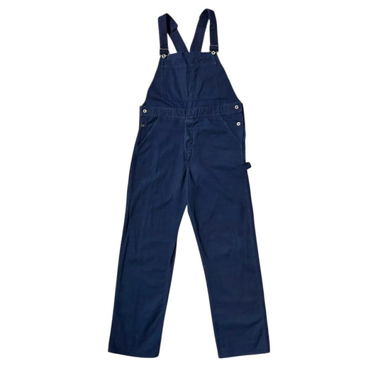 70s vintage navy utility overalls by Anchor Textiles.