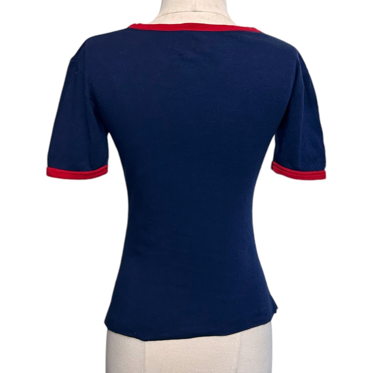 70s vintage patchwork baby tee by Wendt.