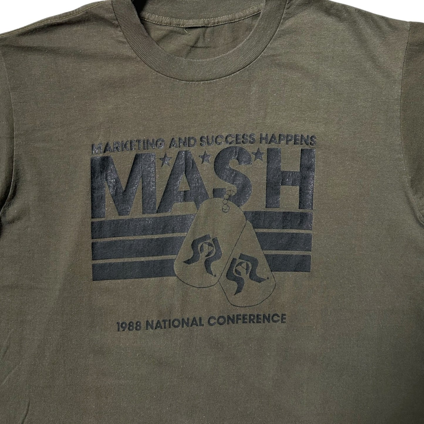 80s vintage MASH 1988 Marketing Conference t-shirt.