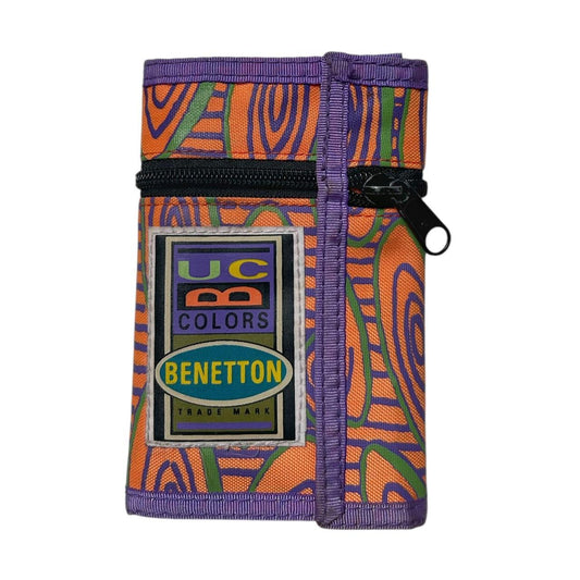 80s 90s Vintage United Colors of Benetton wallet.