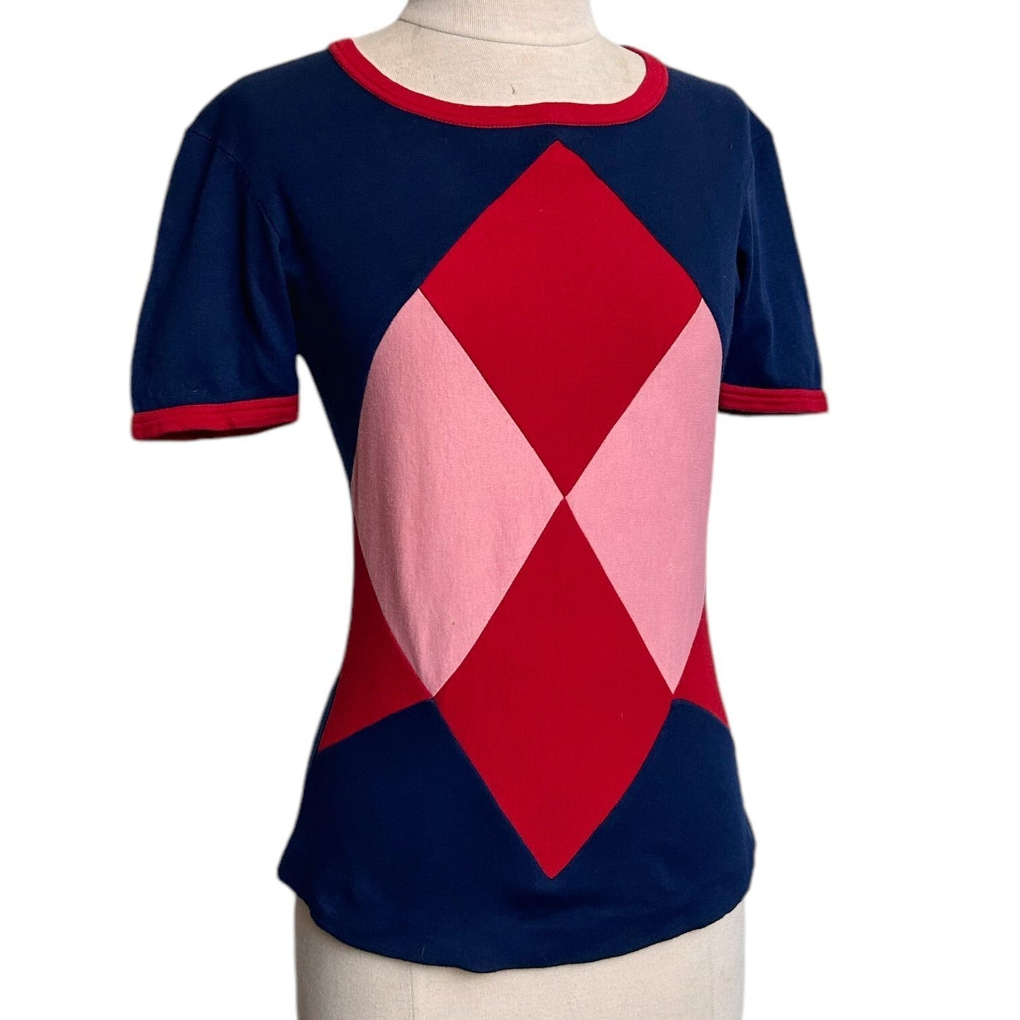 70s vintage patchwork baby tee by Wendt.