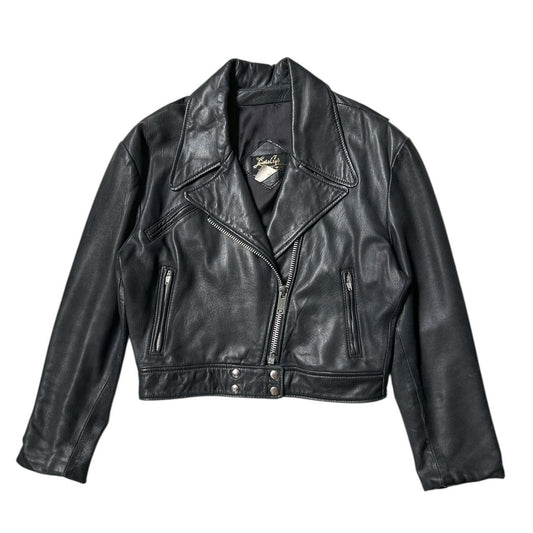 80s 90s vintage leather motorcycle jacket....