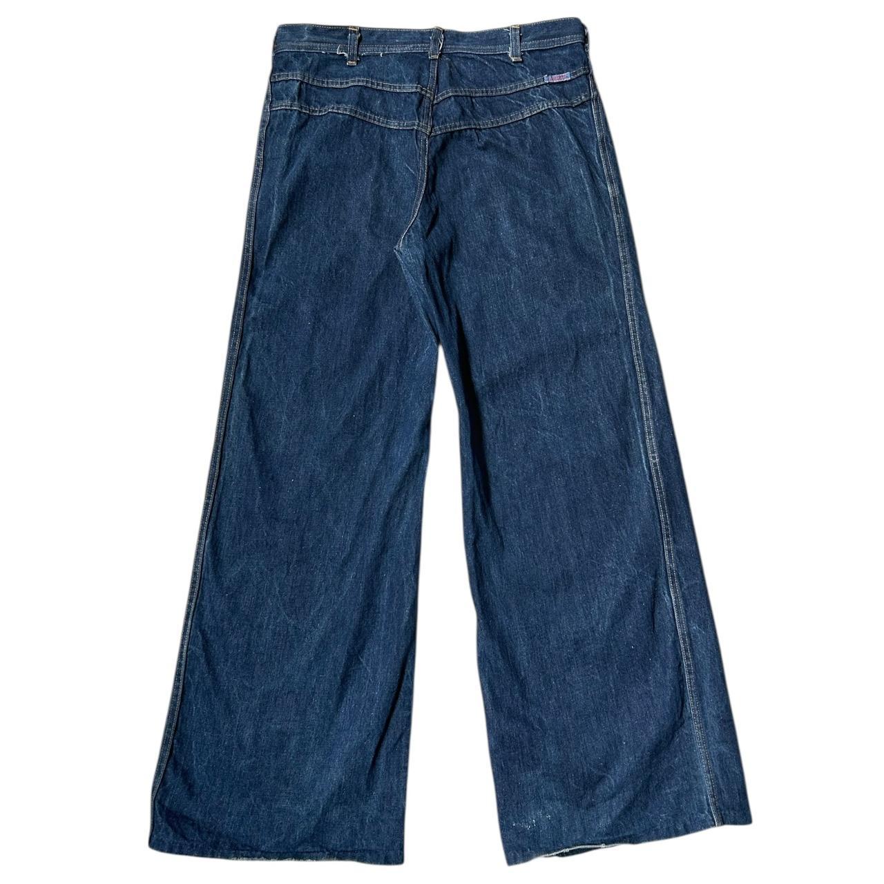 70s vintage Wideleg panelled jeans.