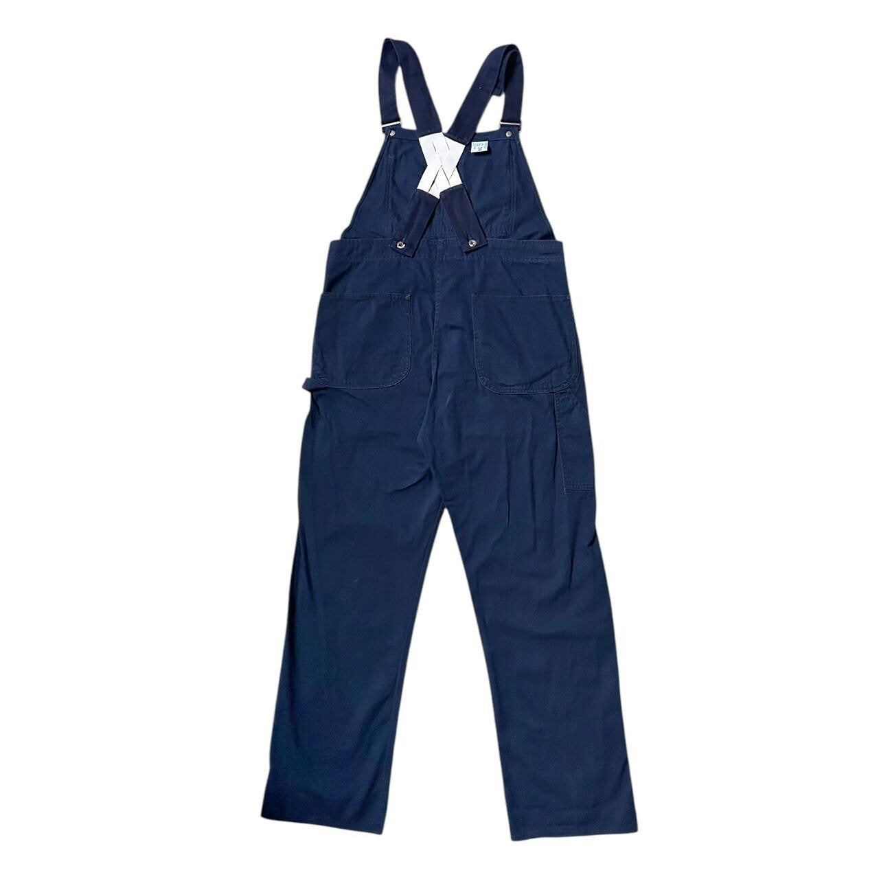 70s vintage navy utility overalls by Anchor Textiles.