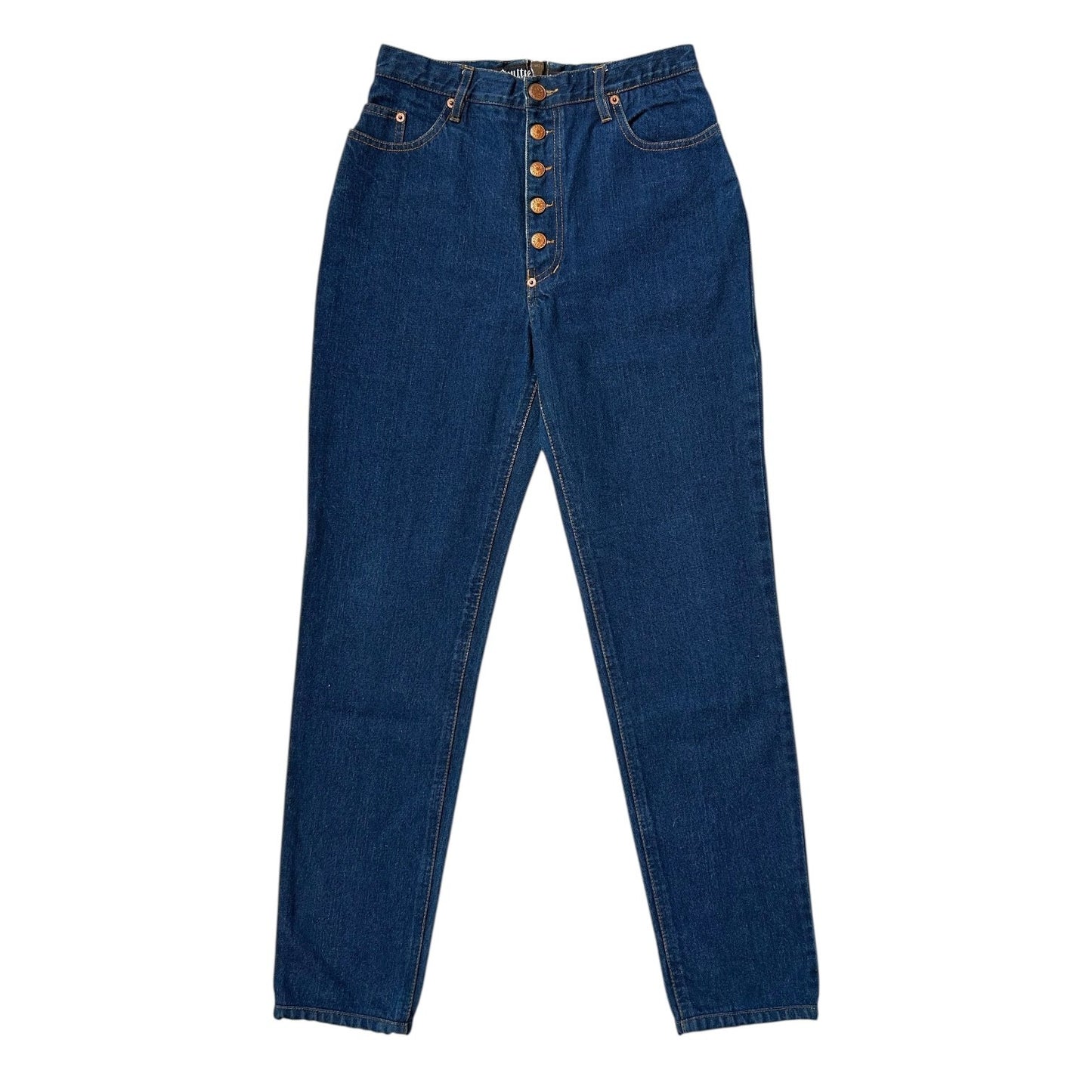 90s Vintage Gaultier Highwaisted Back Zipper Modson Jeans.