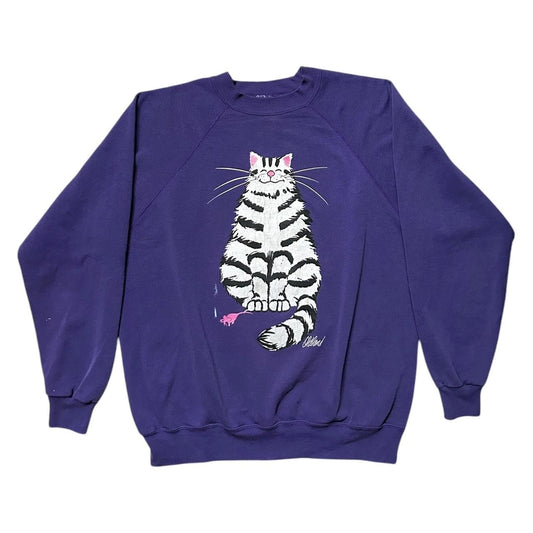 90s Vintage Oldland Cat Comic Sweatshirt.