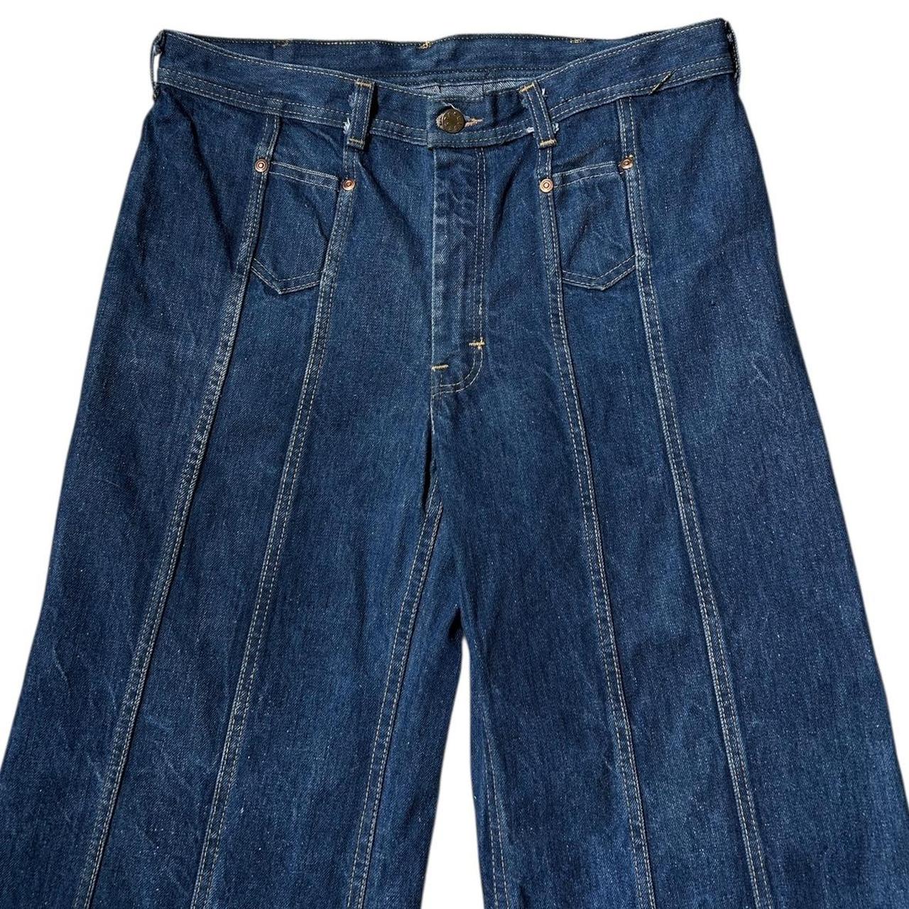 70s vintage Wideleg panelled jeans.