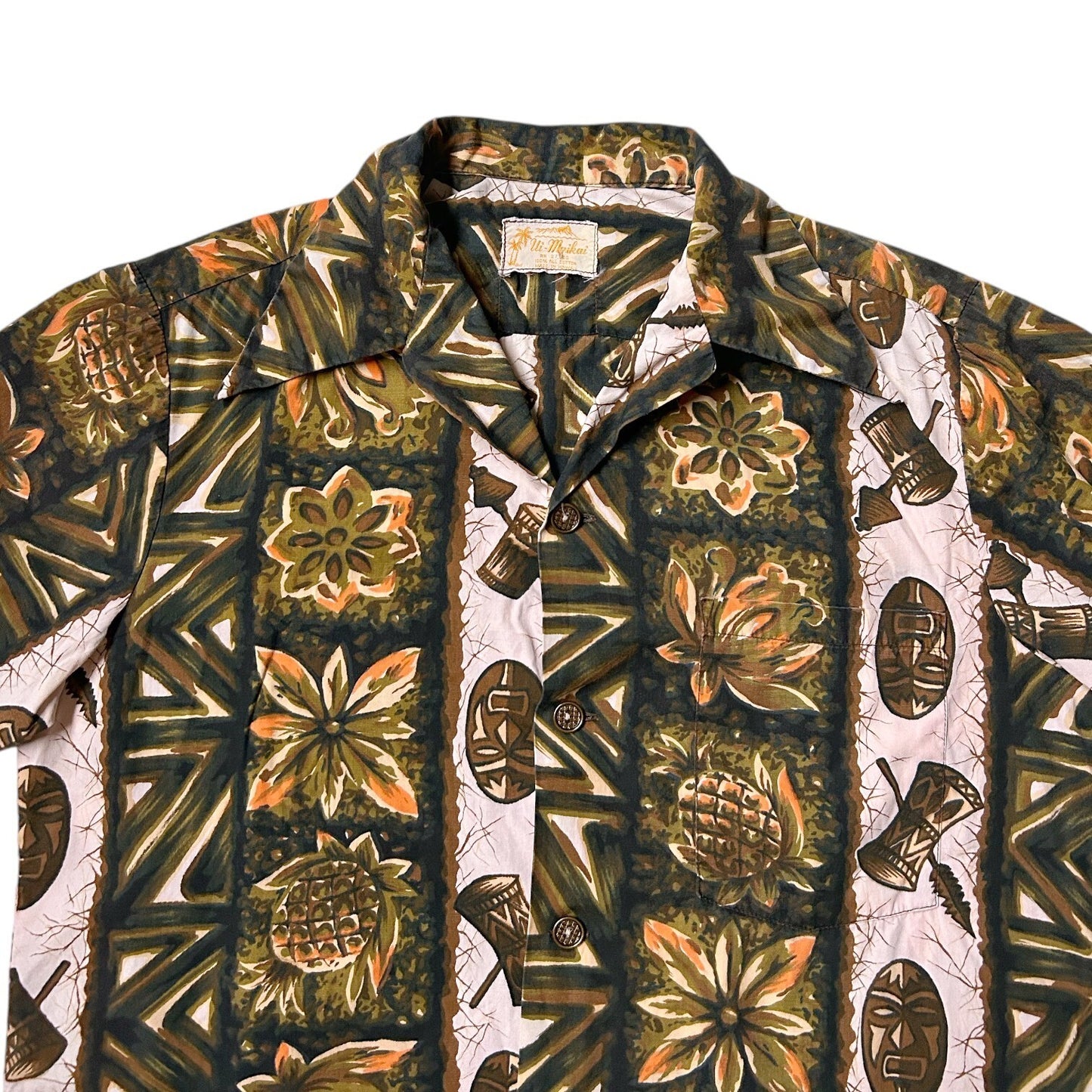 60s 70s Vintage Ui-Maikai Hawaiian Shirt.