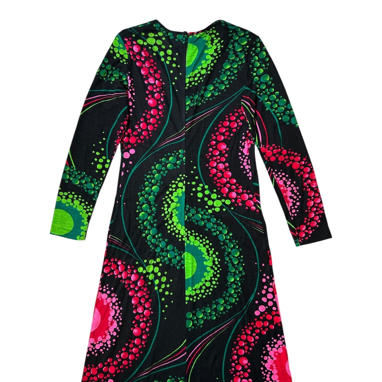 70s vintage psychedelic space print maxi dress.