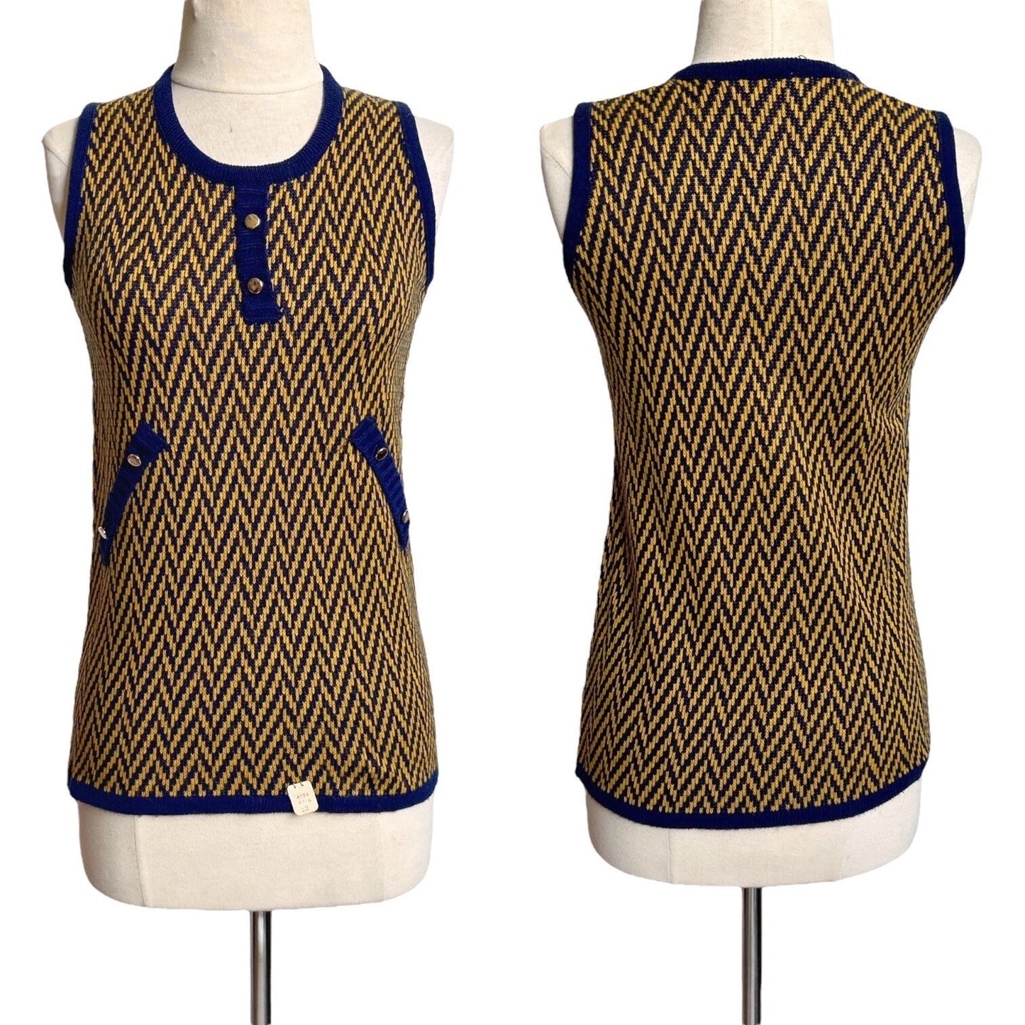 70s vintage sweater vest tank top.