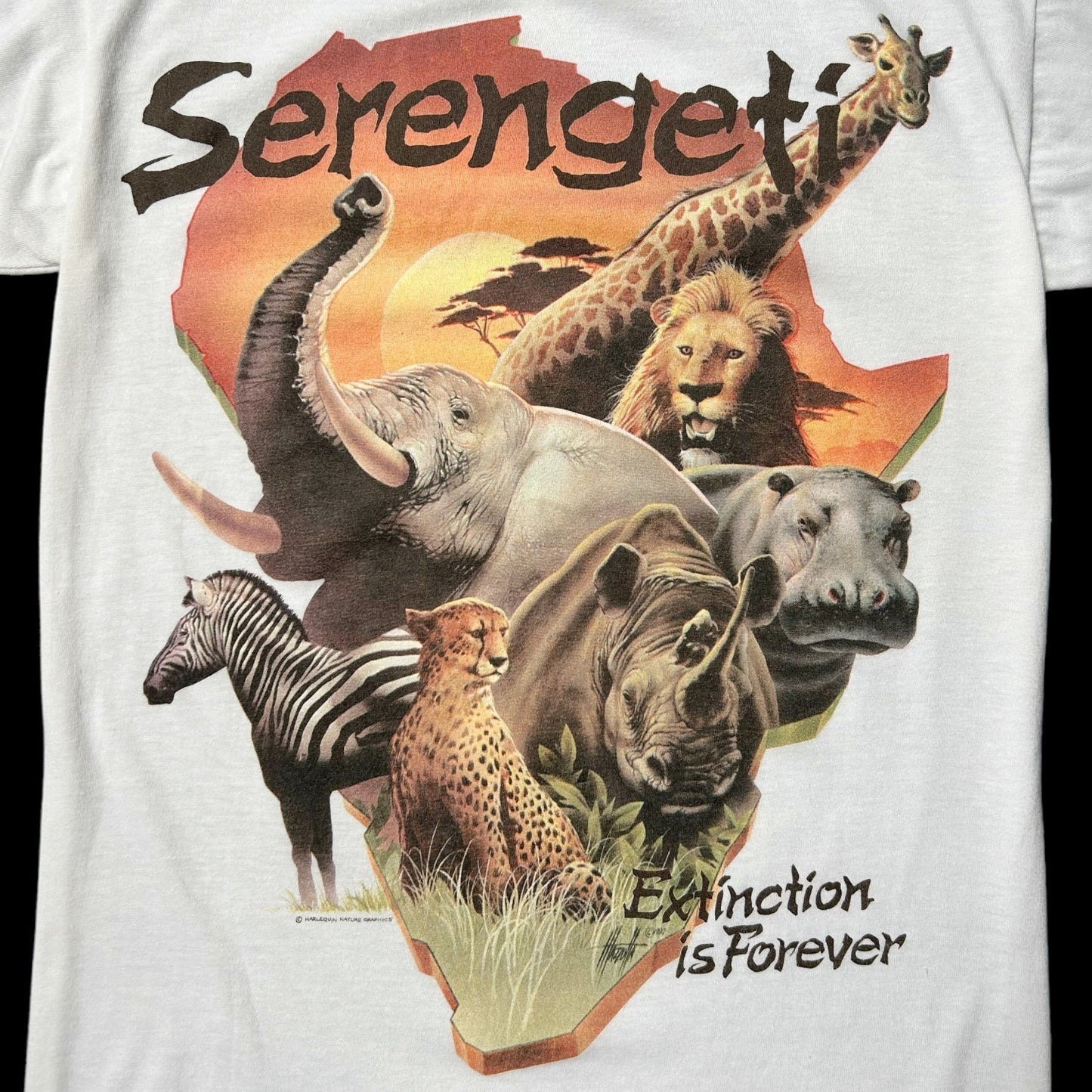 80s Vintage Serengeti Toronto Zoo T-shirt.