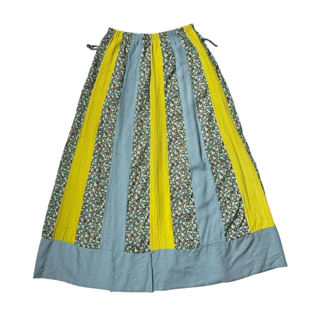 70s Vintage Patchwork Chessa Davis Skirt.
