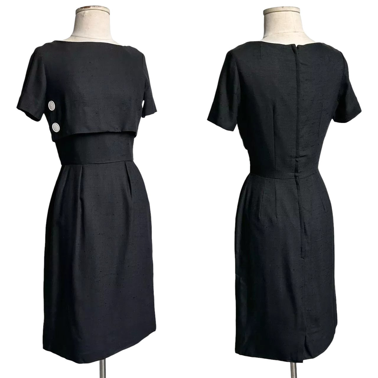 50s Vintage Mr Mort Nautical Button Dress