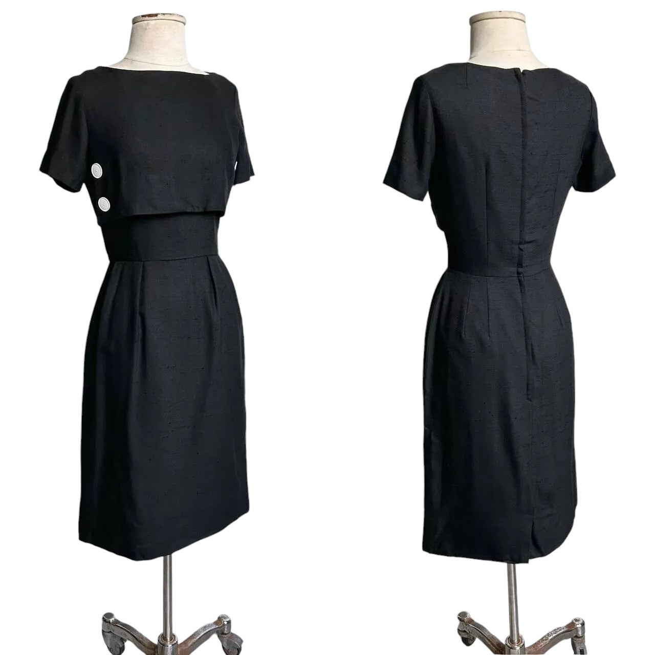 50s Vintage Mr Mort Nautical Button Dress