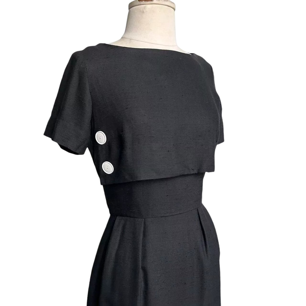 50s Vintage Mr Mort Nautical Button Dress